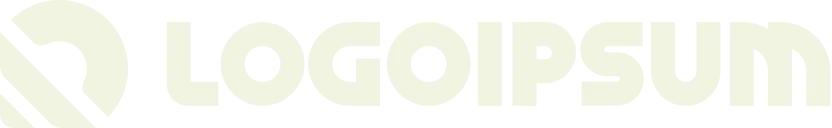Logo Ipsum branding with abstract geometric icon and bold text.