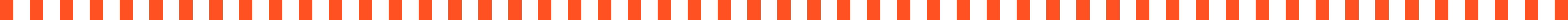 Horizontal sequence of orange rectangular bars evenly spaced on a black background.